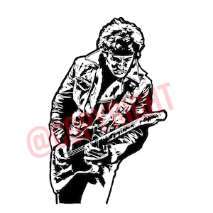 Bruce Springsteen Vector .SVG .PNG