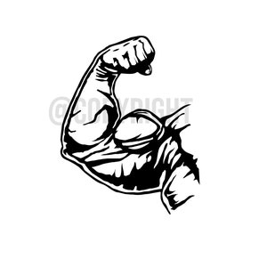 Bodybuilder Biceps Mass Monster .SVG .PNG