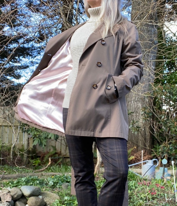 calvin klein tan trench coat