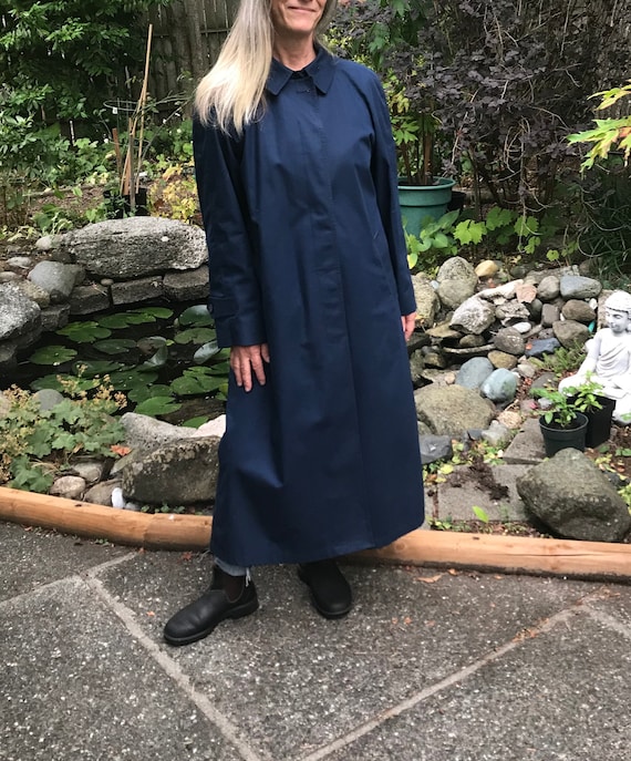 London Fog Navy Blue Trench Coat