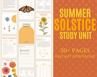 Eenheidsstudie zomerzonnewende | Thuisonderwijs, Litha-activiteiten, seizoensgebonden leren, Heidense en natuurstudie, Digitale download