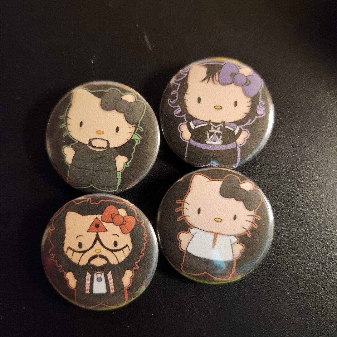 LAST CHANCE: Kitty X SOAD Inspired Buttons - Etsy