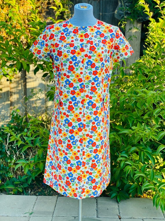 1960s Handmade Cotton Dress Size S/M