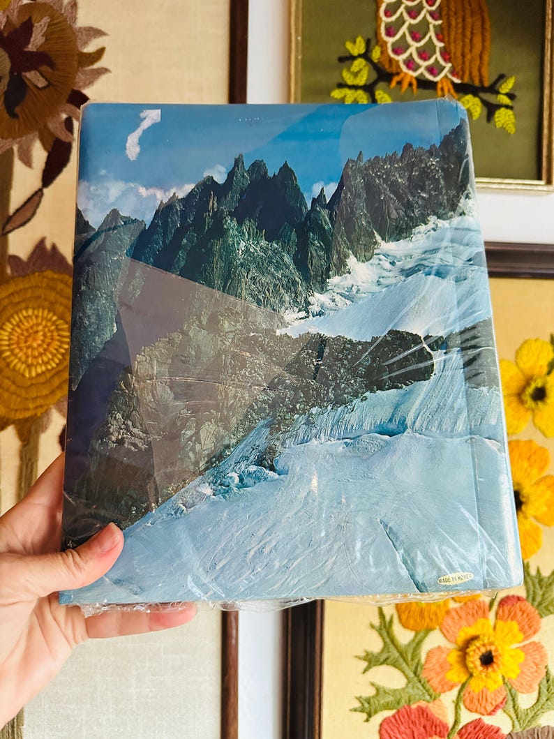 Vintage Photo Albums | Self Adhesive Landscape 70s Photo Albums Sunset Snowy Mountains image 10