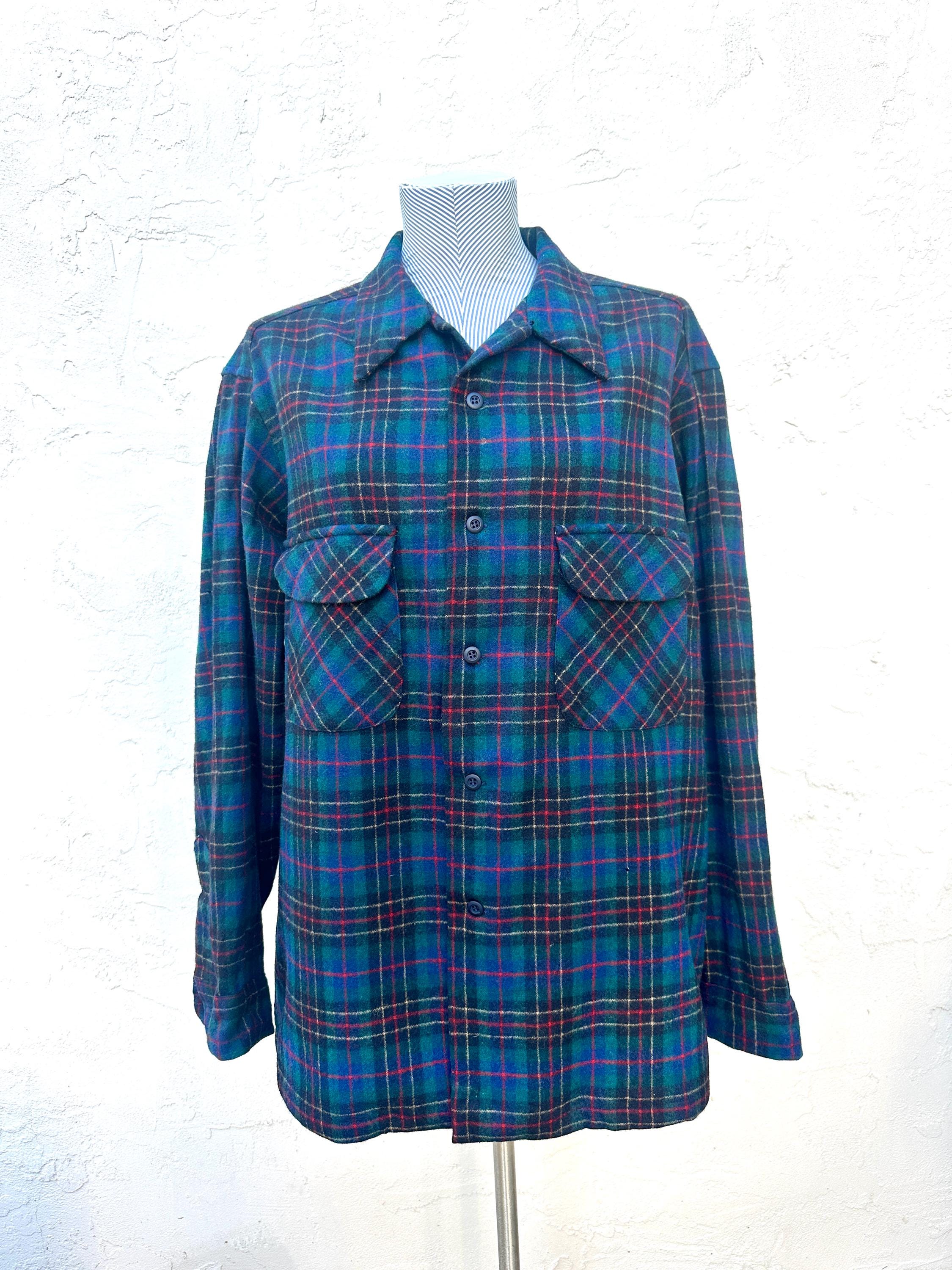 トップス 80's Pendleton wool board shirts 80s Pendleton Wool Board Shirt Womens Small Chet 19 Chore