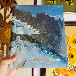 Vintage Photo Albums | Self Adhesive Landscape 70s Photo Albums Sunset Snowy Mountains snowy mountain