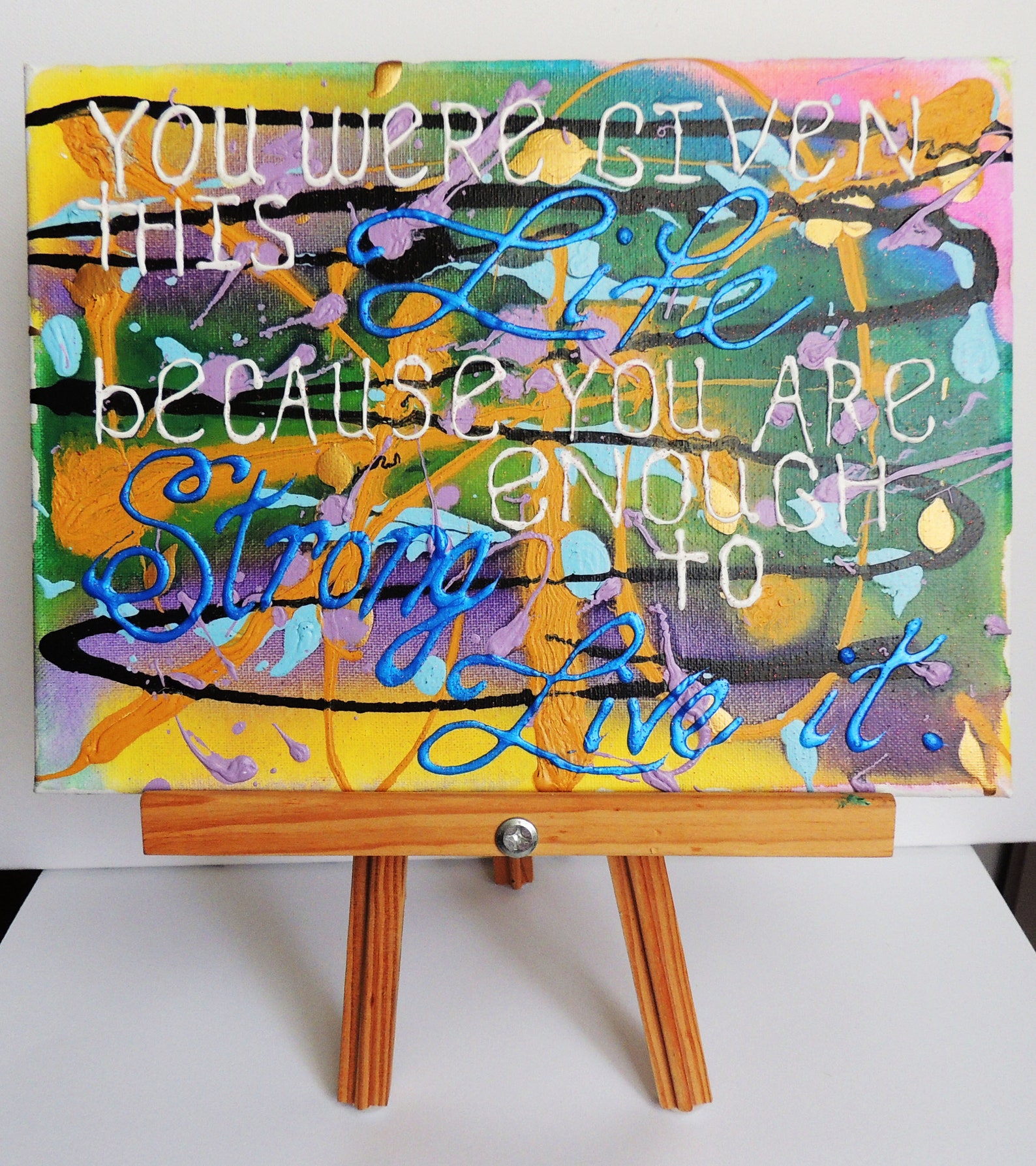 Inspirational quote Quote paintings Quote wall art Quote Etsy