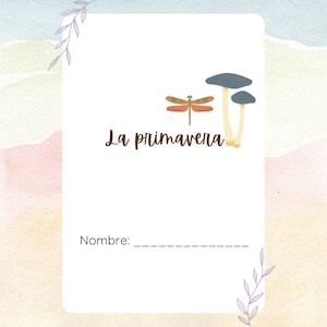 SPANISH Spring Unit Study, La Primavera, Paquete para niños, Homeschool Intro Spring Packet, Introduction to Spring Season Interactive Print