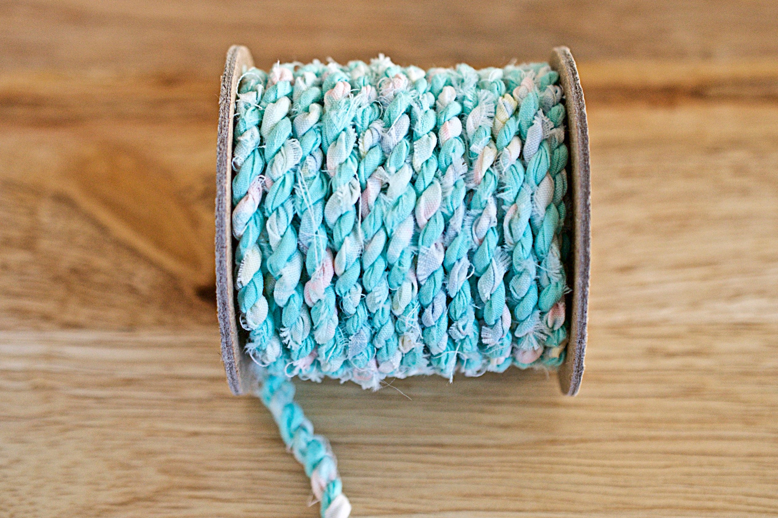 Fabric Twine Hand Twisted Rag Cord Recycled Fabric - Etsy UK