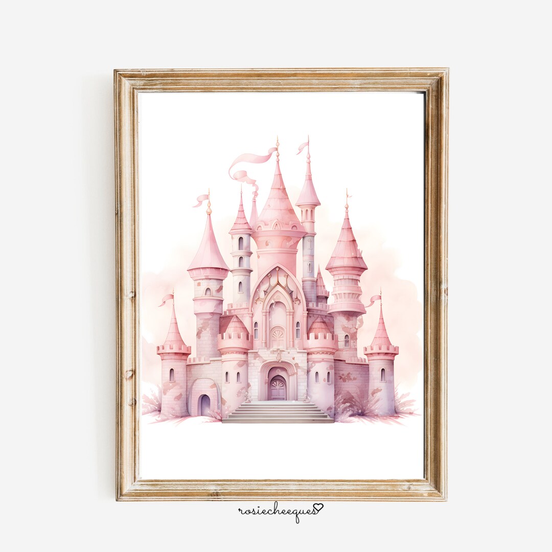 Princess Wall Art, Castle Wall Art, Princess Nursery Decor, Toddler