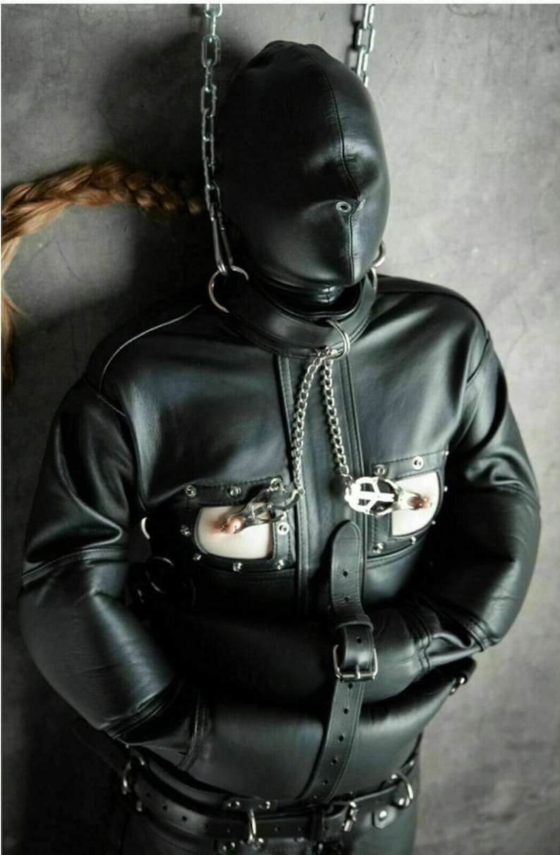 Leather Bondage Bag Sleep Sack BDSM Bodybag & Open Chest Flaps | Etsy