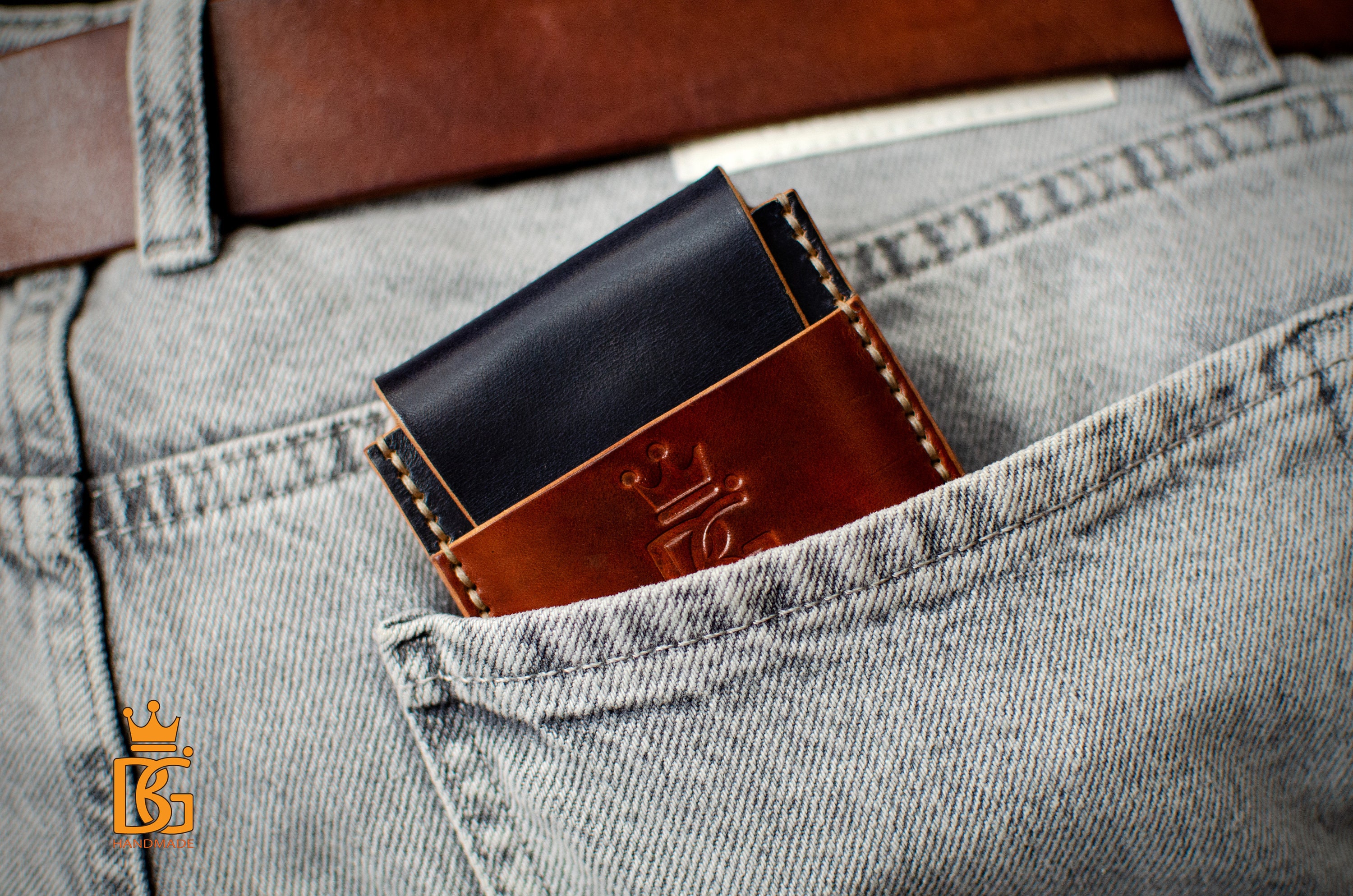 Handmade Leather Cardholder PDF / Leather Wallet Pattern / Leather ...