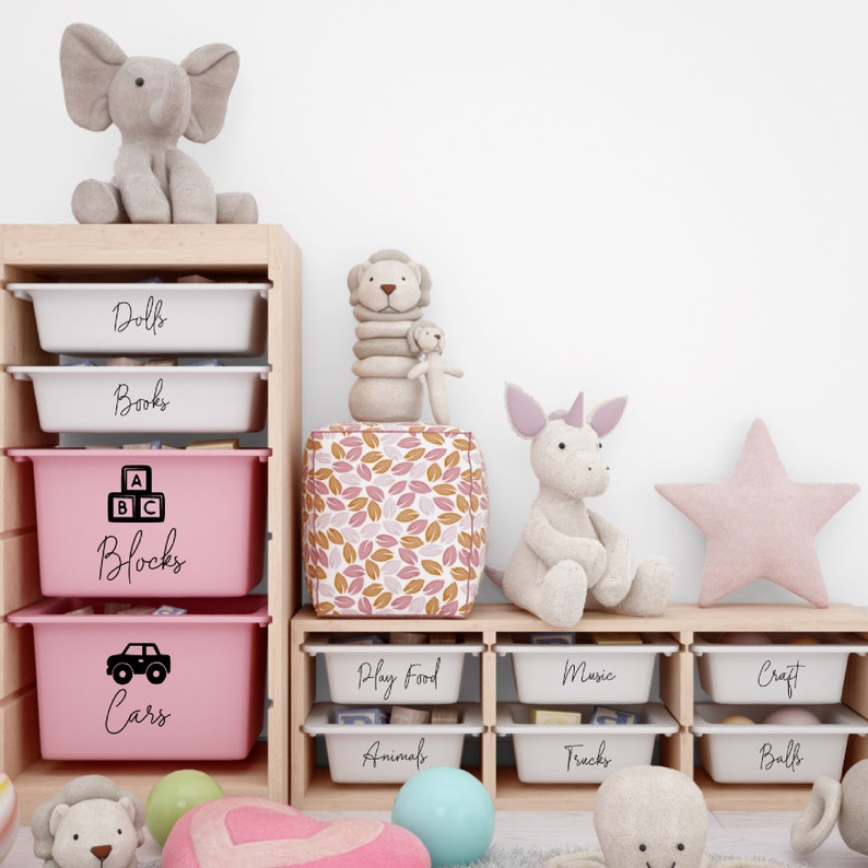 TOY STORAGE LABELS Custom Vinyl Labels Personalised Toy Etsy Australia