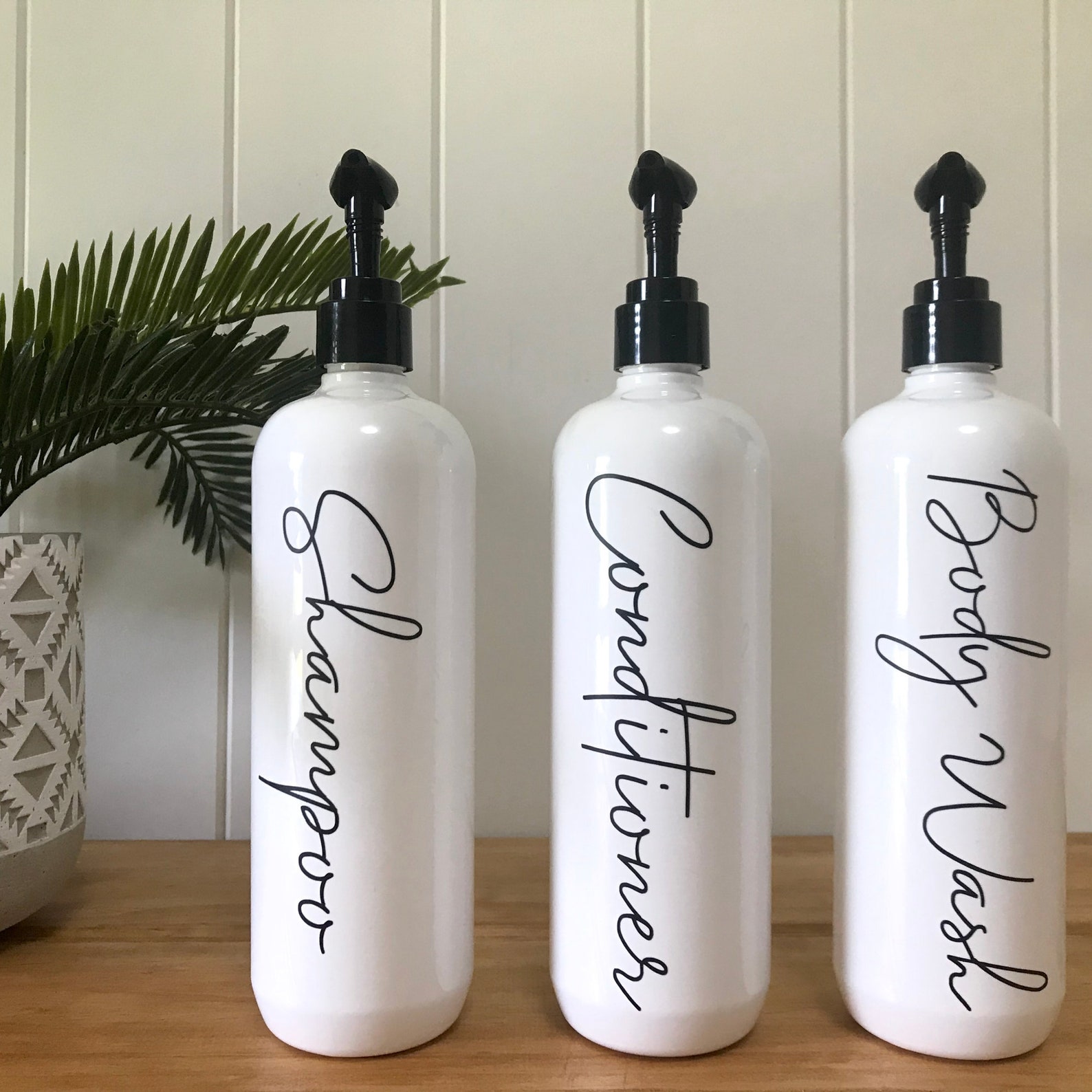 Reusable Shampoo Bottles with Label Conditioner Bottle Etsy