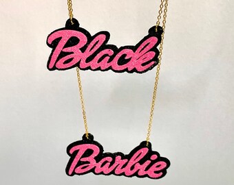 Barbie Name Necklace - Etsy