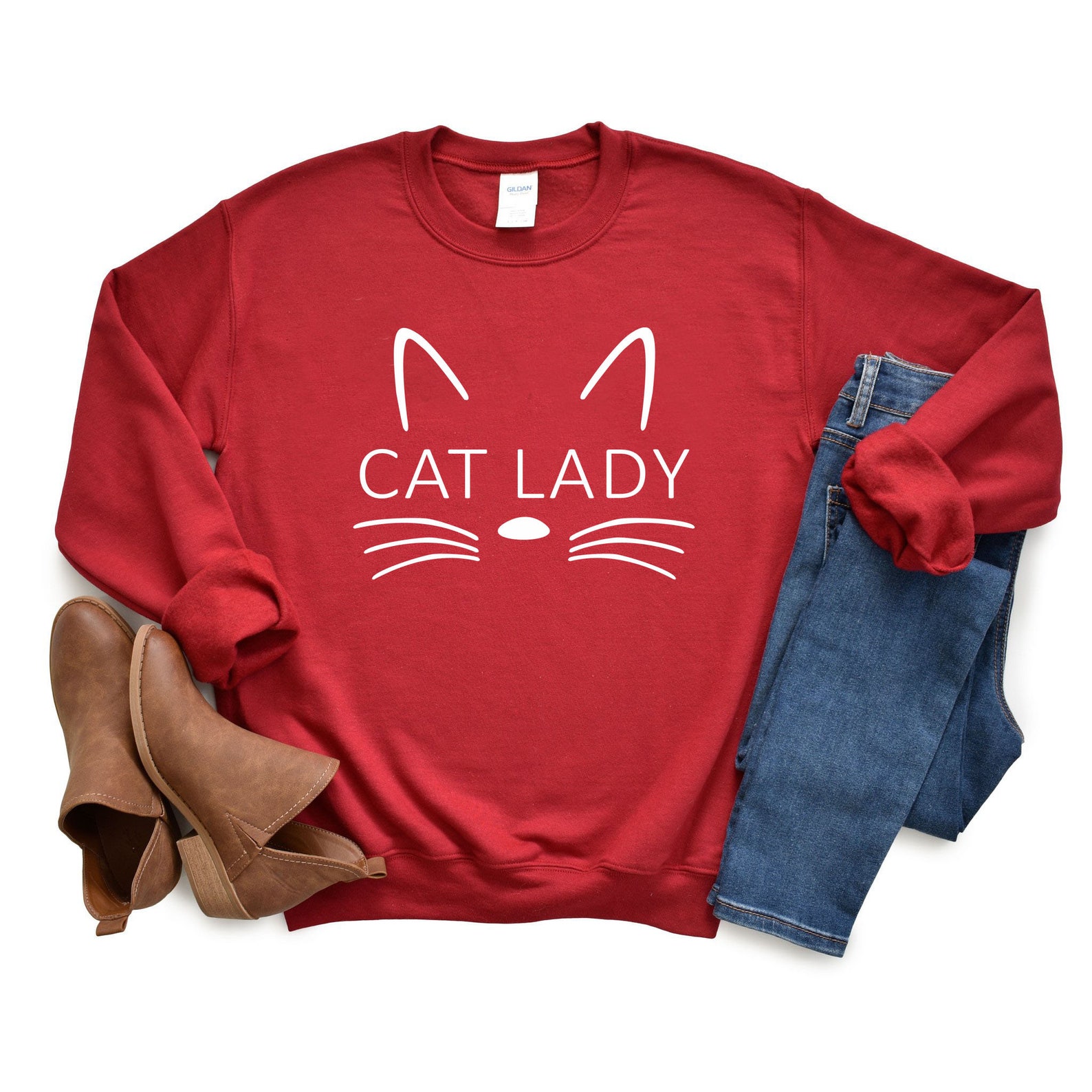 Cat Lady Sweatshirt Cat Lady Sweatshirt Cat Lover Gift Etsy