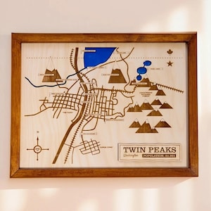 Twin Peaks Map - Etsy