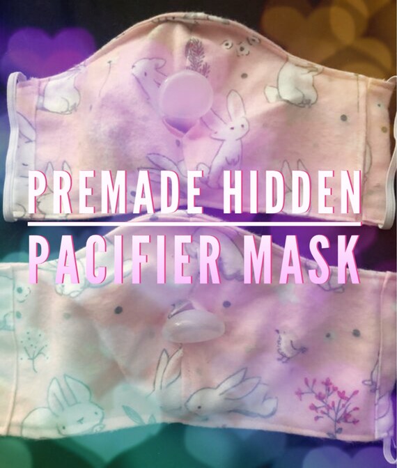 Premade Hidden ADULT Pacifier Face Masks Etsy