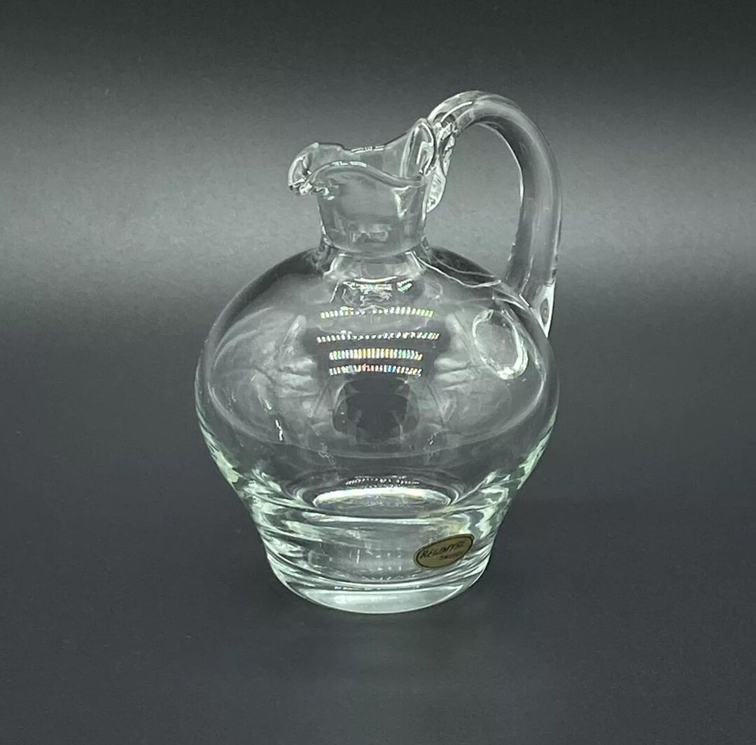 Reijmyre Sweden Scandinavian Clear Art Glass Decorative Mid