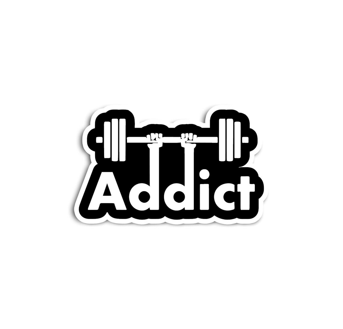 Gym Addict workout sticker Etsy