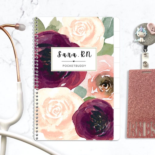 Medsurg Reusable Nurse Report Notebook Telemetry PCU Pink Etsy