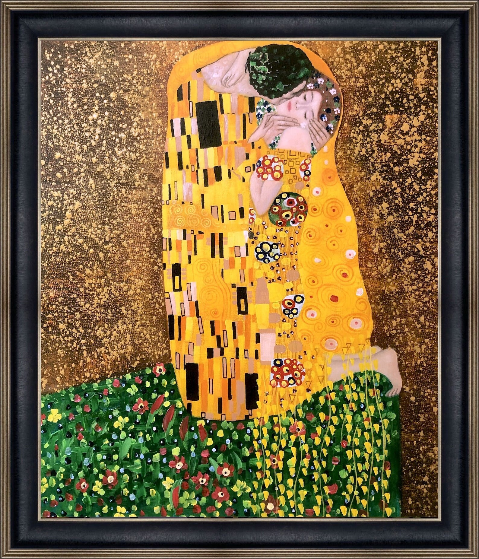 Hand-painted Gustav Klimt 'the Kiss' Oil Painting Replica (20''x24 ...