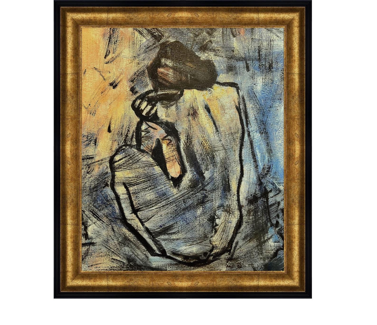 Picasso Blue Nude: Hand-painted Oil Painting Replica (20''x24