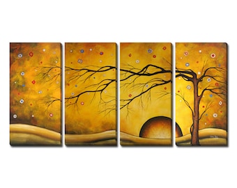 Abstract Landscape Paintings, Large Tree Paintings, Kitchen Wall Decor, Dinning Room Decor, Wall Art, Wall Decor, Living Room Decor