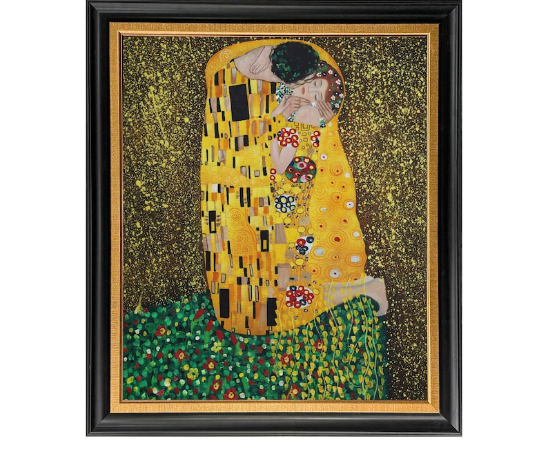 Hand-painted Gustav Klimt 'the Kiss' Oil Painting Replica (20''x24 ...