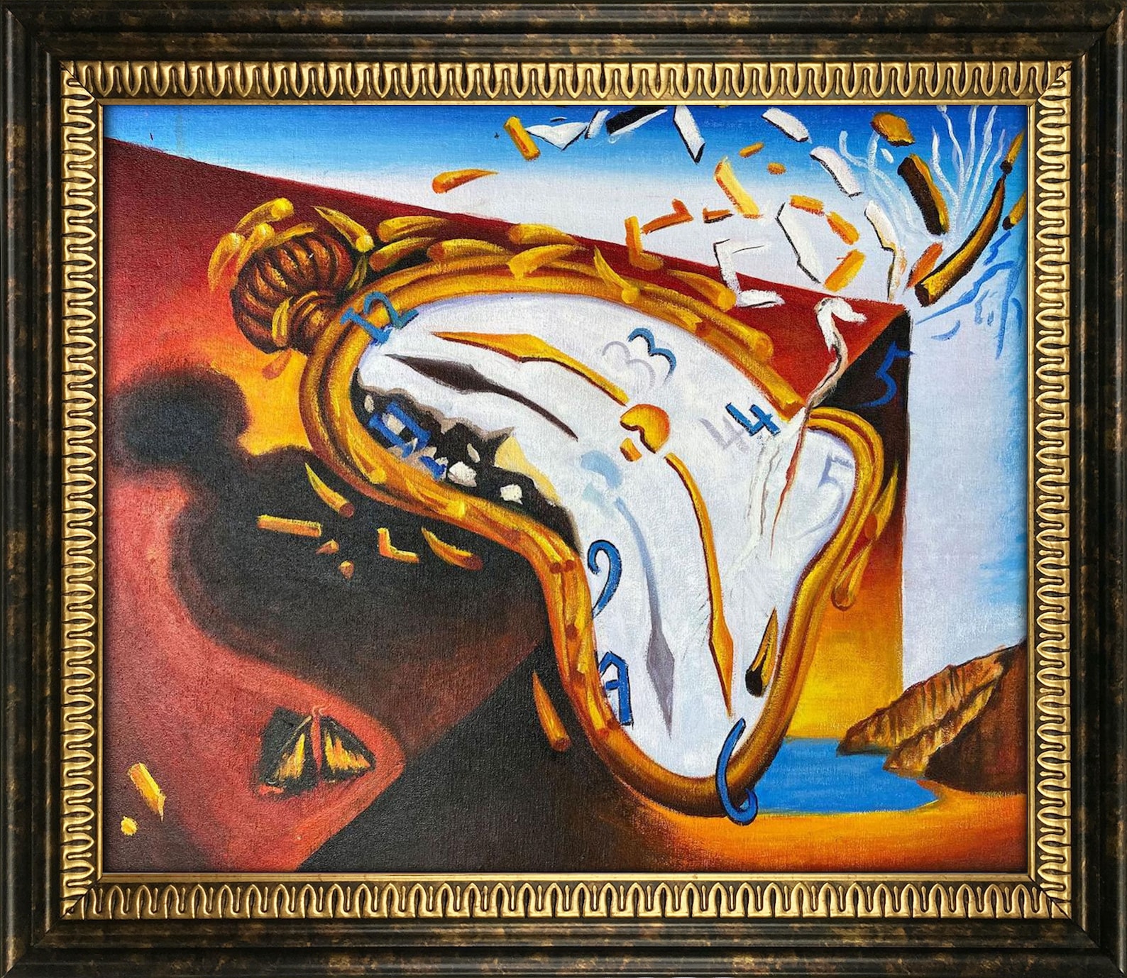 Salvador Dali Melting Watch 25''x29'' Etsy Australia