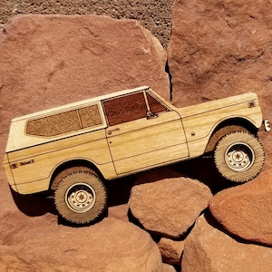 International Scout II - laser engraved fridge magnet