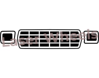 Ford 1979 truck grill - vector art for engraving t-shirts DIY