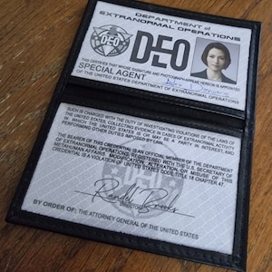 Supergirl DEO Alex Danvers Badge Credentials DIGITAL DOWNLOAD!
