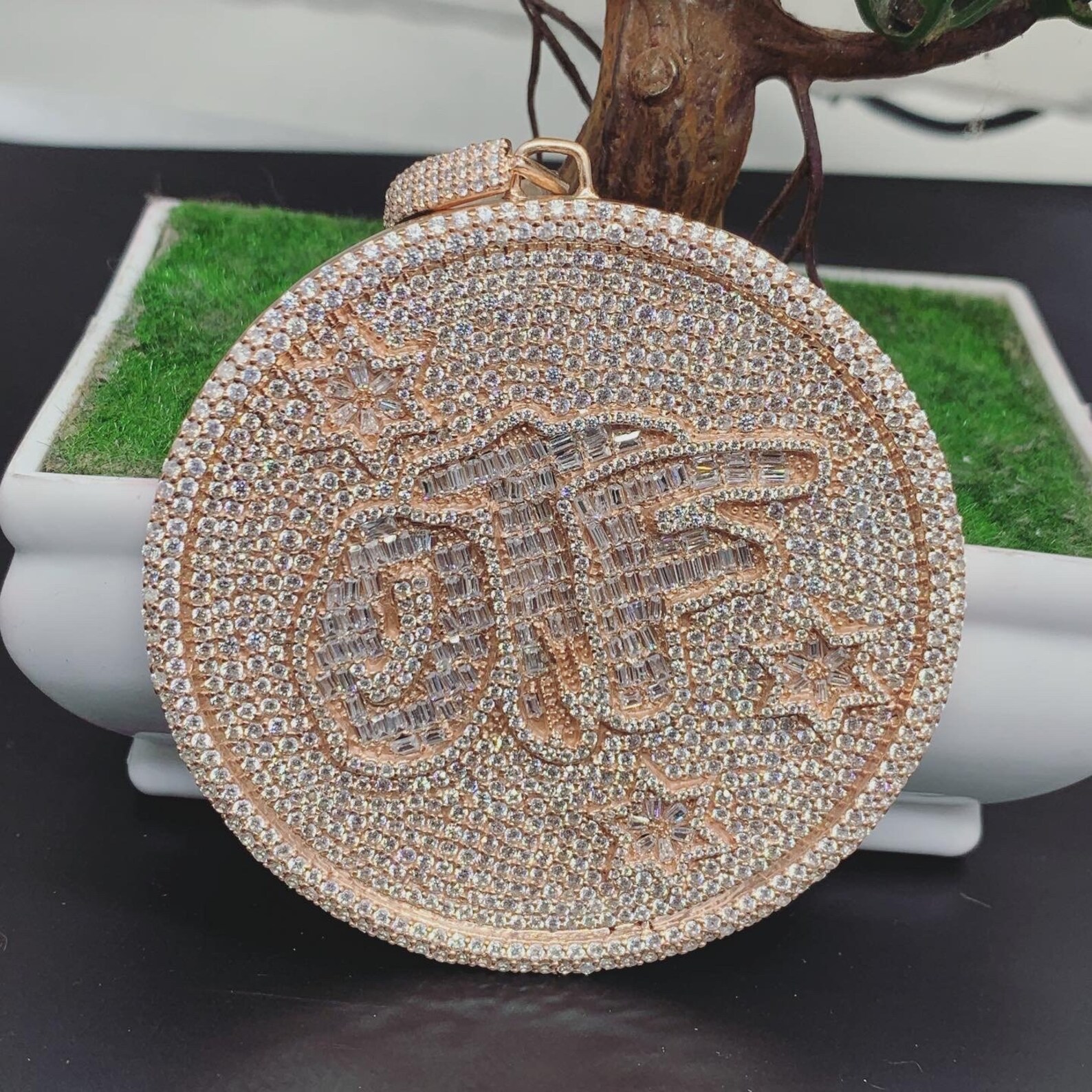 Mens Pendant or Unisex Pendant OTF Ice Out Diamond Etsy