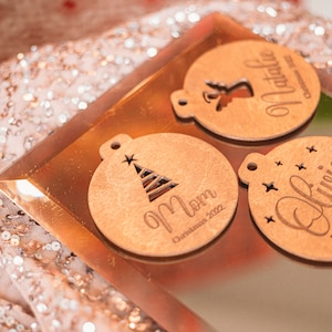 Personalized Christmas Ornaments, Bulk Corporate Gifts, Wooden Christmas Ornament 2025, Unique Small Gift for Christmas