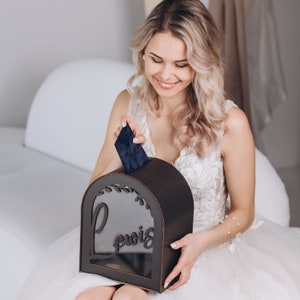 Scatola per biglietti di matrimonio, scatola per biglietti di auguri, scatola per biglietti di matrimonio personalizzata, scatola per biglietti di laurea, scatola per biglietti personalizzata in legno e acrilico