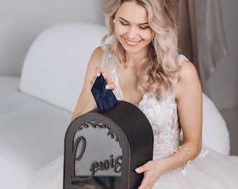 Card Box for Wedding, Greeting Card Box, Personalized Wedding Card box, Graduation Card Box, Wooden and Acrylic Custom Card Box