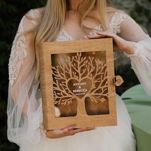 Wedding Memory Box, Personalized Keepsake Box for Wedding, Unique Wedding Gift, Engagement Gift for Couple, Custom Anniversary Gift