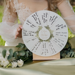 Custom Spin the Wheel Game, Acrylic Wedding Sign, Fun Wedding Activity for Guests, Spinning Prize Wheel with Custom Text, Custom Family Game