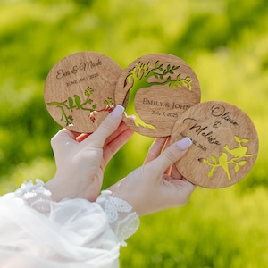 Cadeaux de mariage pour invités en gros, Cadeaux de mariage arbre généalogique, Cadeau de sous-verre avec nom personnalisé, Cadeaux de réception de mariage pour invités