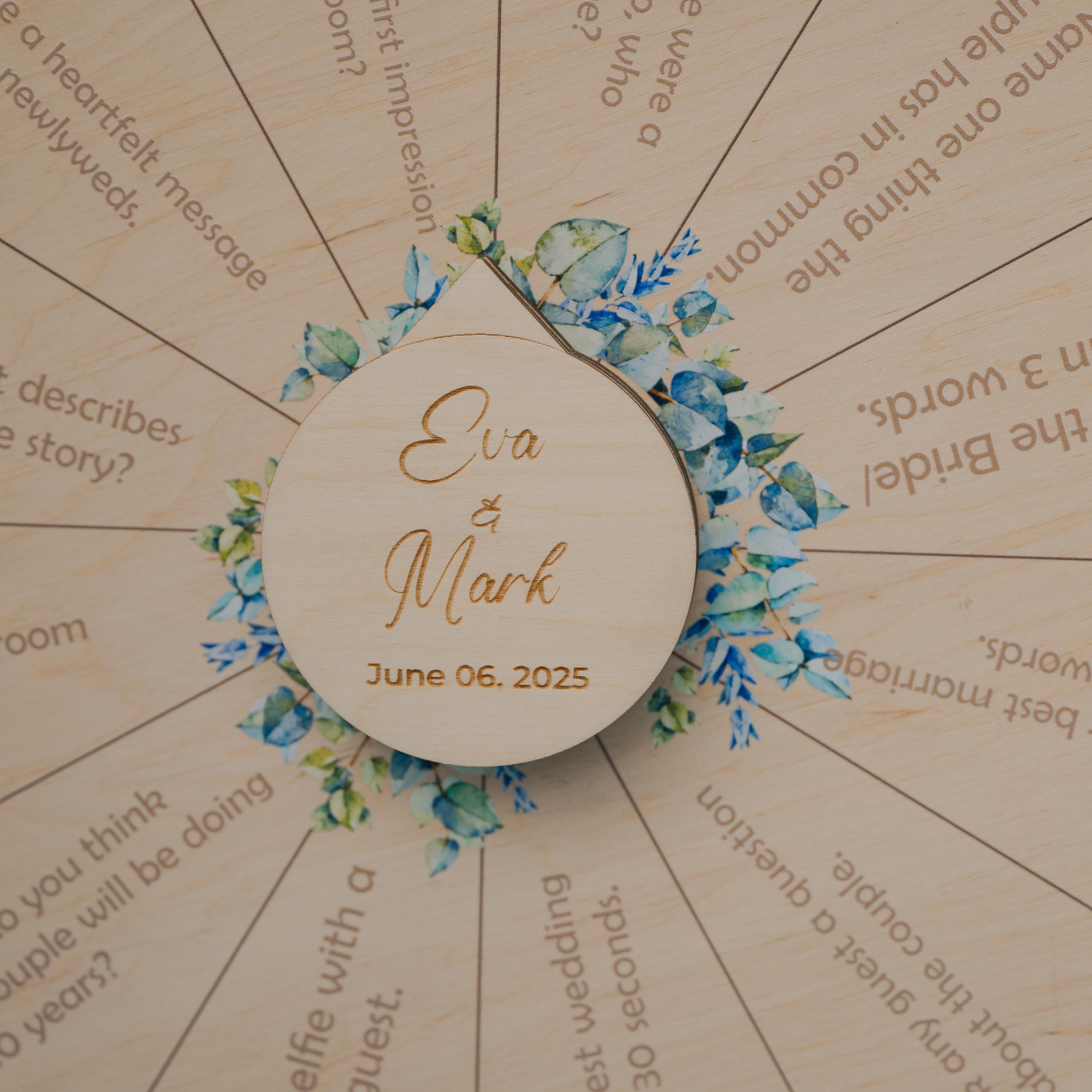 Ruota Girevole In Legno Per Giochi - 30cm, Cancellabile, Per Matrimoni E Feste - Foto 7