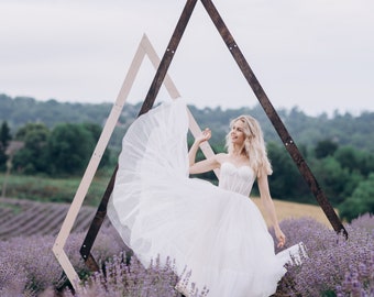 Wedding Arch Frame, Wedding Backdrop, Wooden Wedding Arbor, Rustic Wedding Decor, Beach Wedding Backdrop Arch