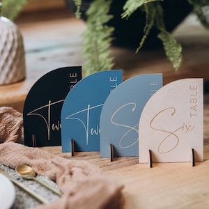 Wedding table numbers set