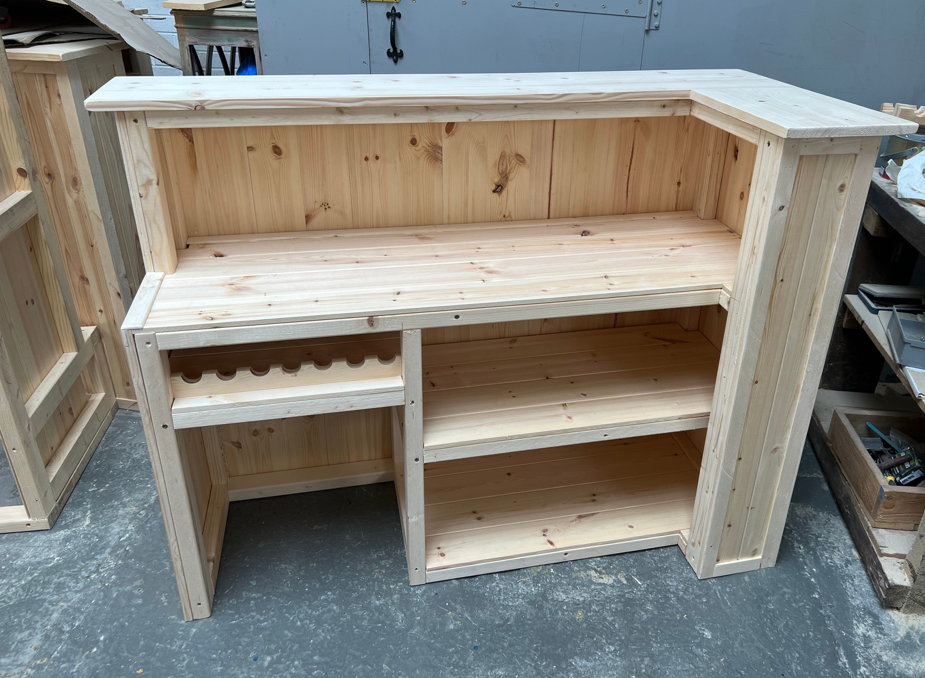 Wooden Home Bar, Man Cave, Reception Desk - Etsy
