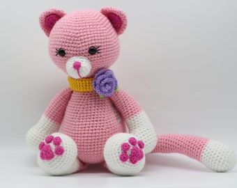 Crochet Cat, Amigurumi Cat, Stuffed Cat, Stuffed Animal, crochet toy, crochet animal, Cat Toys, Cat Toy, Amigurumi Cat, Kitten, Cat