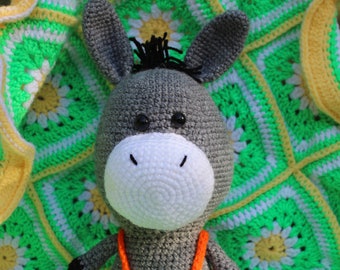 Crochet Donkey / Handmade Donkey / handmade dolls / Amigurumi Doll / Crochet toys / crochet doll