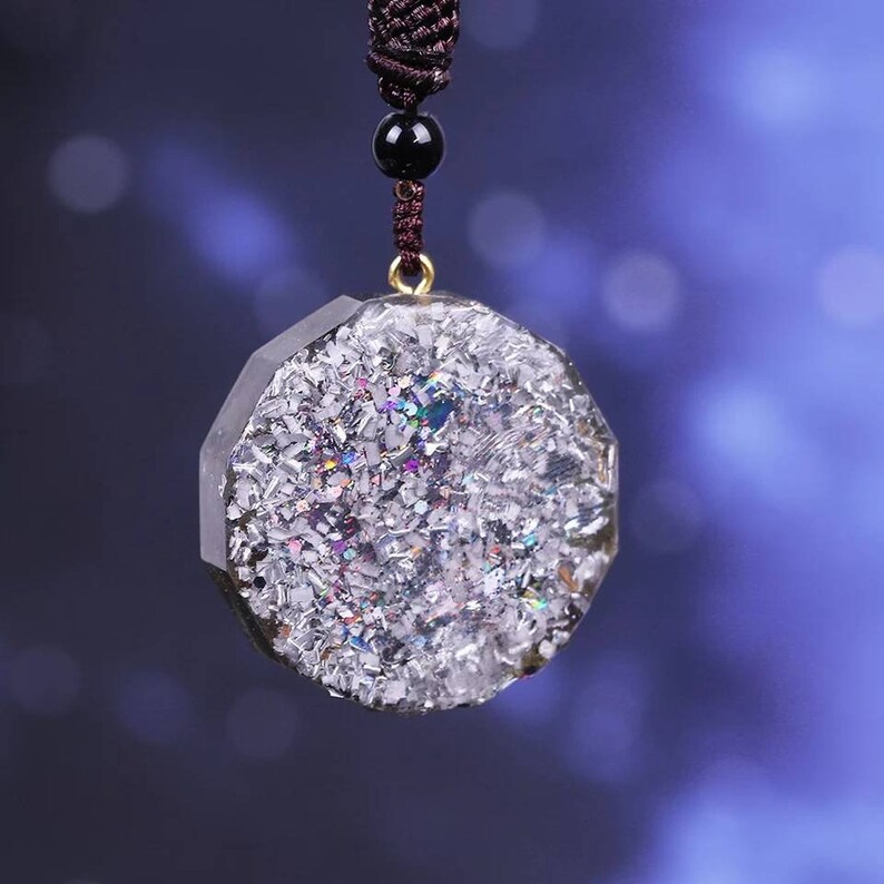 Orgonite Pendant Labradorite 5G Protection Necklace