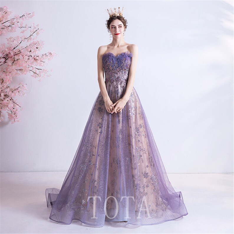 purple graduation dress