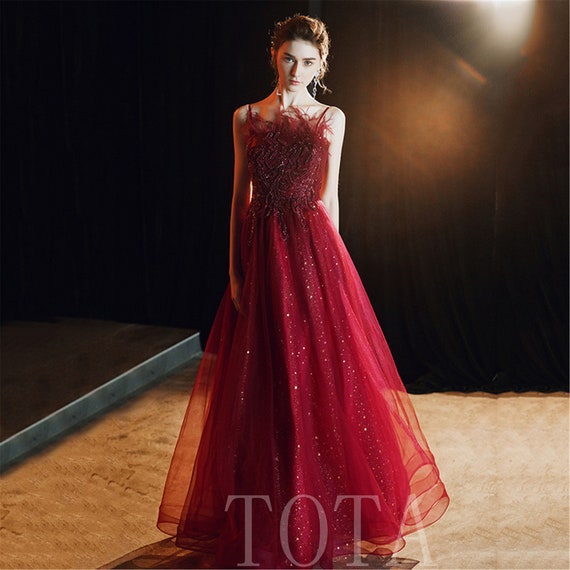 Vino Red Damas de honor Vestido Tul Prom Dress Spaghetti - Etsy México Vino Red Damas de honor Vestido Tul Prom Dress Spaghetti - Etsy México