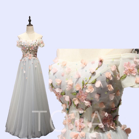 3d flower prom dress Clearance